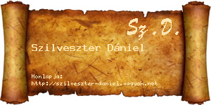 Szilveszter Dániel névjegykártya